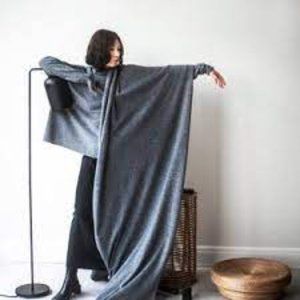 💕 OVERSIZED Minimalist 118" x 24" Wool Scarf Shawl 💕